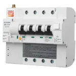 llave termomagnética inteligente  con disyuntor diferencial 4P  con medidor 63A