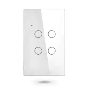 Interruptor de Luces Smart PST de 4 botones. Función a través de fase con neutro + Capacitor