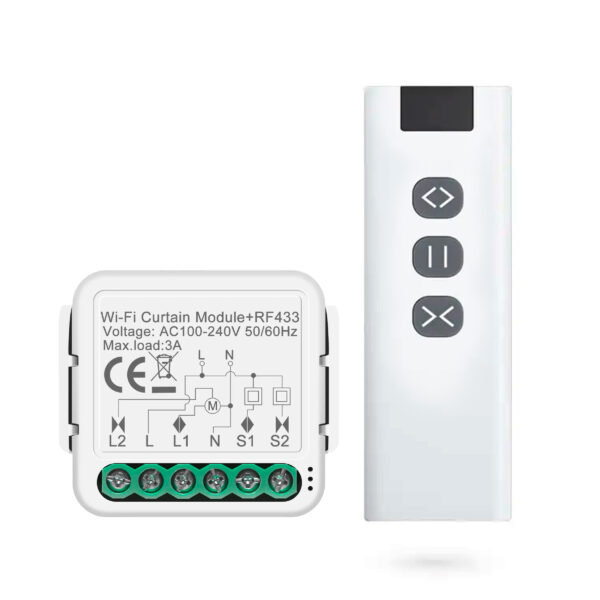 Mini módulo cortina Smart  PST + Control modelo PST-C01+RF