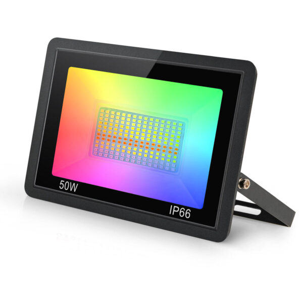 Luz RGB para exterior de 50 watts modelo PST-FL-50W
