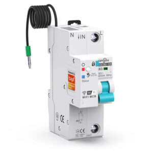 llave termomagnética inteligente de 1P con medidor 63A modelo PST-TOQCB2-1P